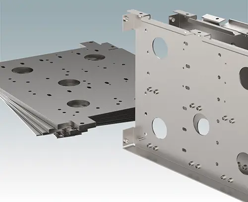 CNC-gestanzte und -gefalzte Gehäuseplatten
